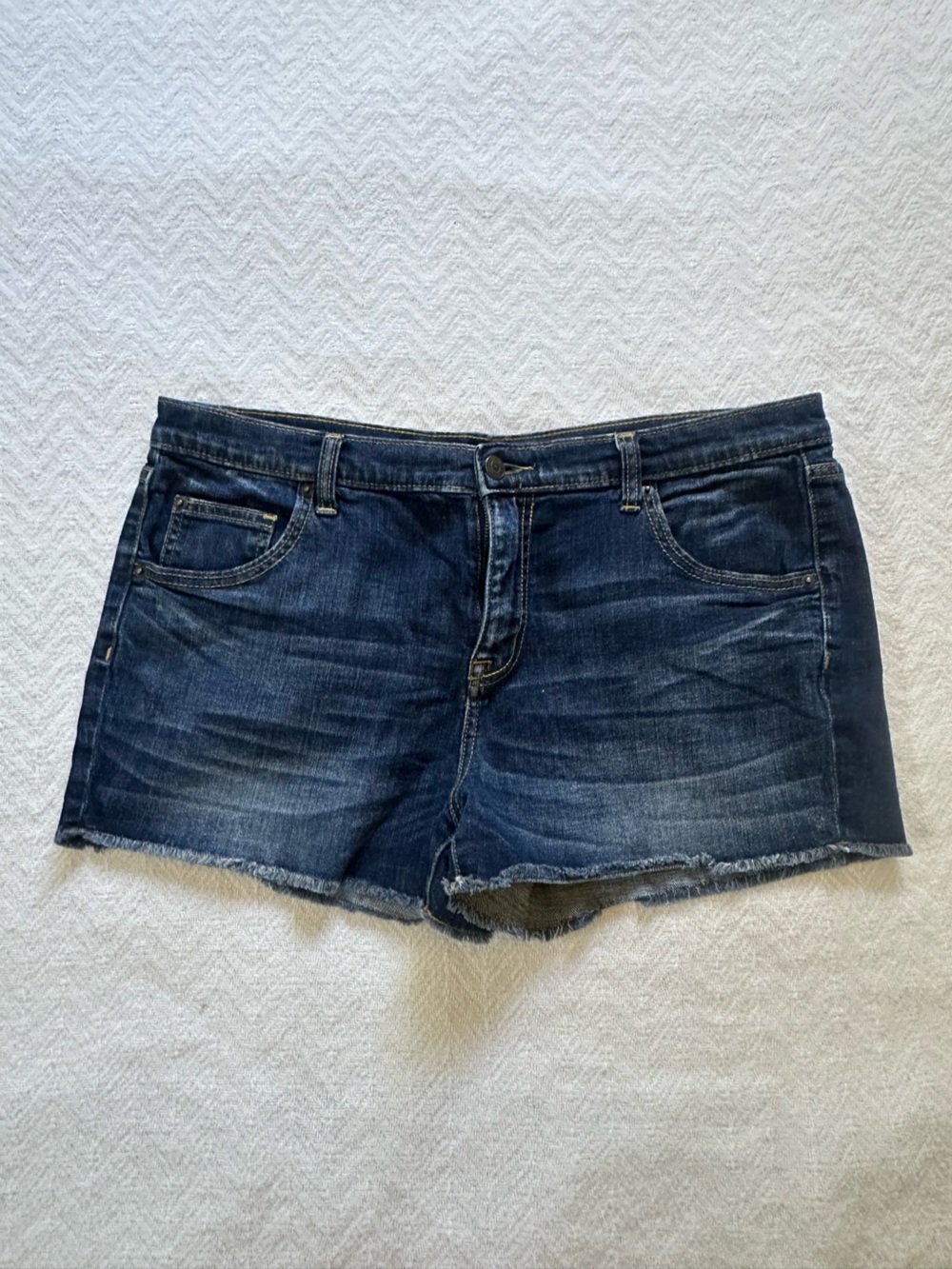 Dark Wash Denim Jean Shorts - Classic Women's Cut